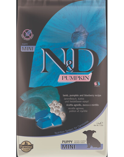 N&D GF Pumpkin Lamb & Blueberry Puppy Mini 7 kg